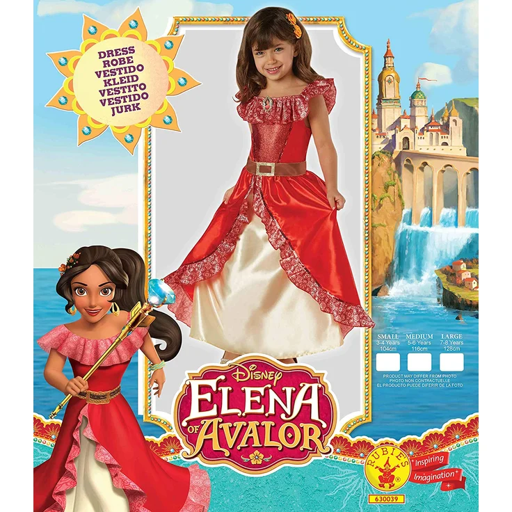 Rubie's 3630039 - Elena Deluxe, Action Dress Ups und Zubehör, S,Rot – Bild 3