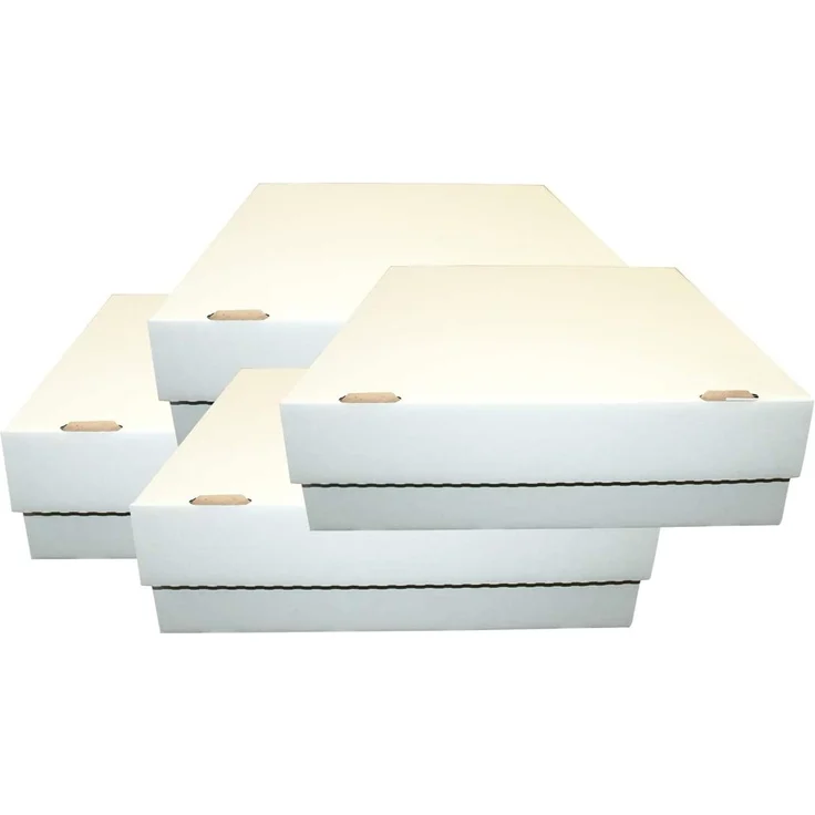 CAGO 4 Riesen Deck-Boxen - Aufbewahrung (weiß) für je 4000 Karten (Magic / Pokemon / YuGiOh Karten) + Collect-it Hüllen – Bild 1