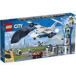 LEGO 60210 City, Polizei Fliegerstützpunkt, Flugzeug mit Fallschirmjäger plus Jetpack, Motorrad und Auto, Police Chase Bausets für Kinder