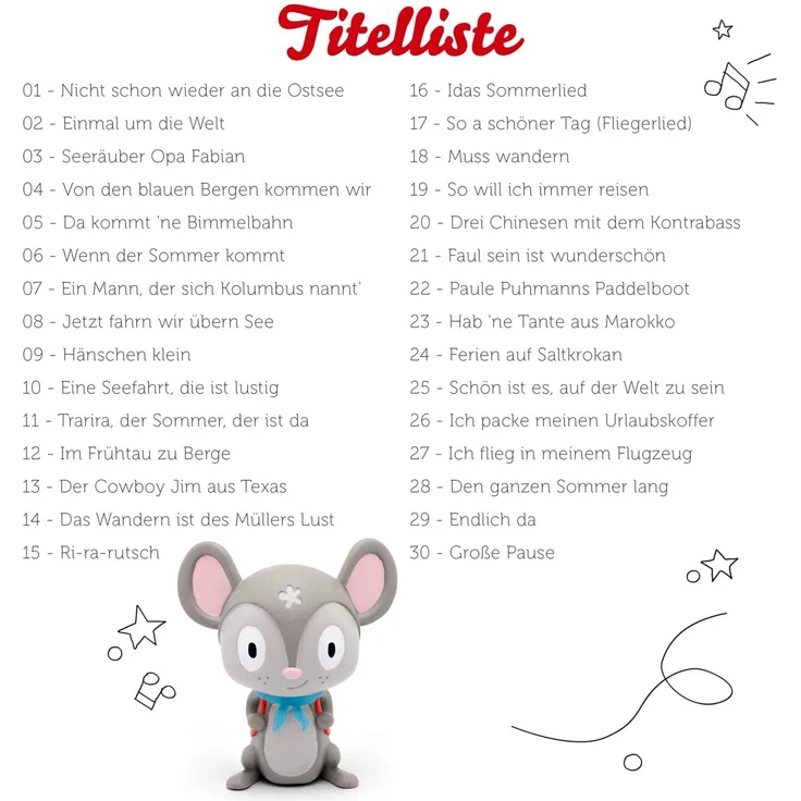 tonies® Hörfigur - 30 Lieblings-Kinderlieder - Reiselieder – Bild 4
