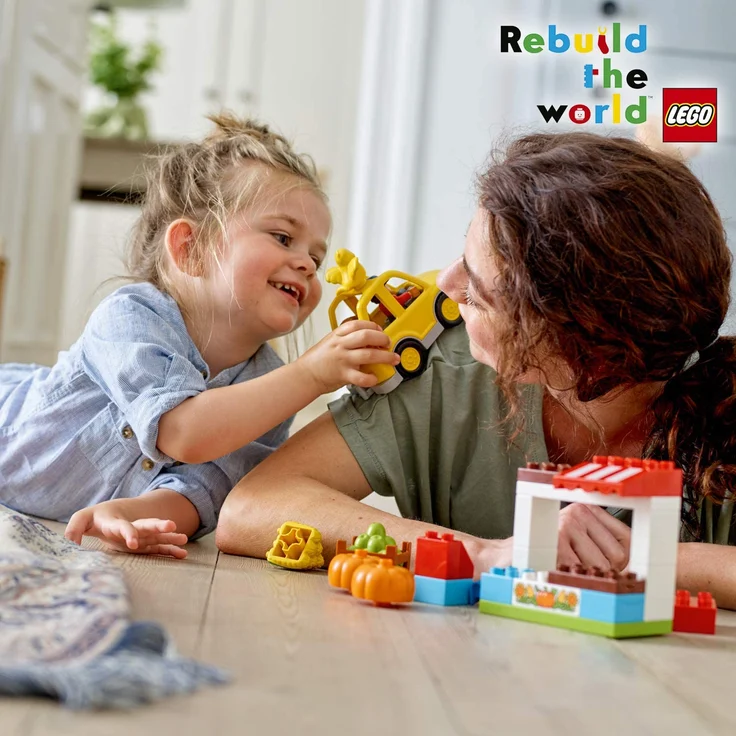 LEGO Duplo 10867 - Bauernmarkt Große Bausteine – Bild 5
