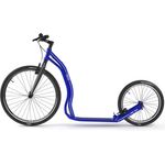 Yedoo Trexx Tretroller - bis 130 kg, Kickscooter mit Luftreifen 26/20 - Roller Scooter für Erwachsene, Dogscooter aus Aluminiumlegierung, Gewicht 7,8 kg (blau)
