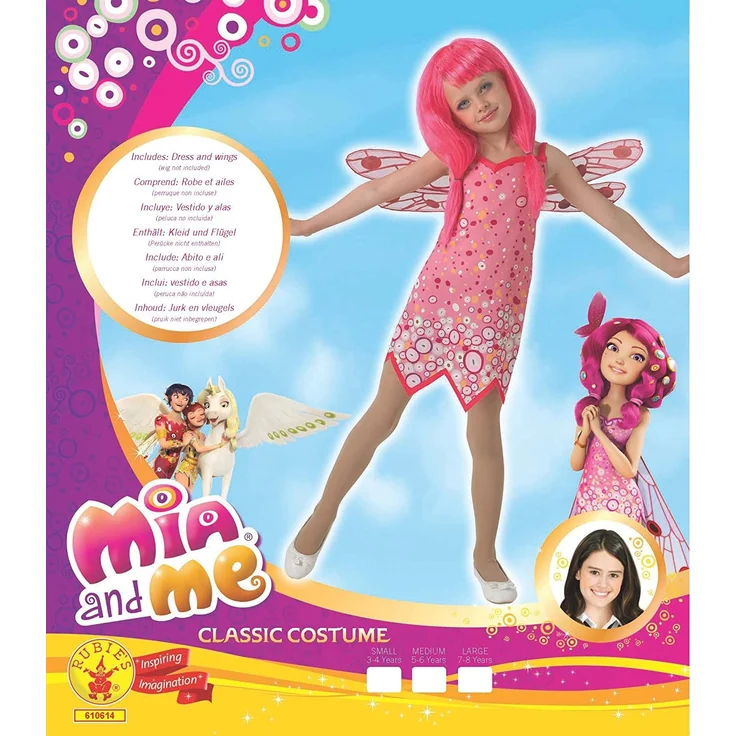 Rubies 3610614 Mia and me Kostüm, rosa, S – Bild 2