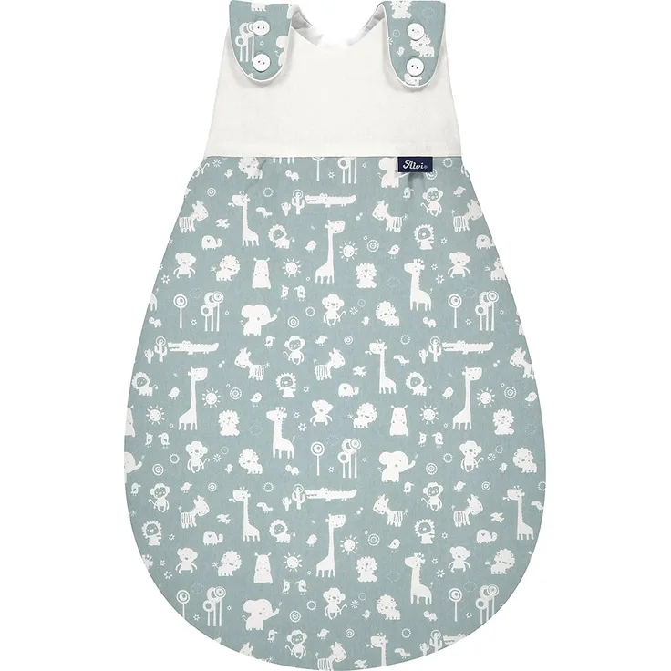 Alvi Baby-Mäxchen Schlafsack 3tlg. Animals blau 56/62