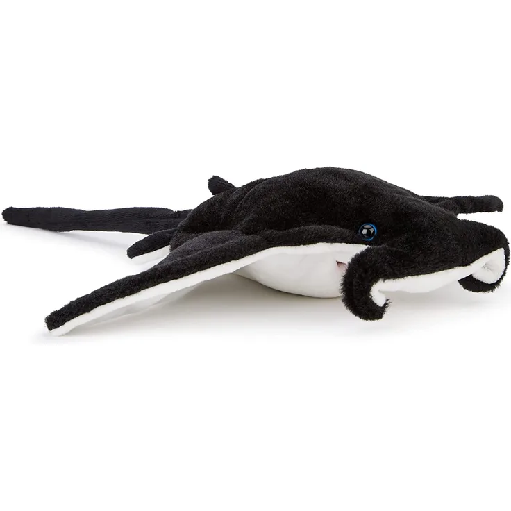 Zappi Co Weich gefülltes Kuscheltier für Kinder Manta Plüschtier (33cm) Safari-Tiere Kollektion Plüschteddy Neugeborenes erstes Kind