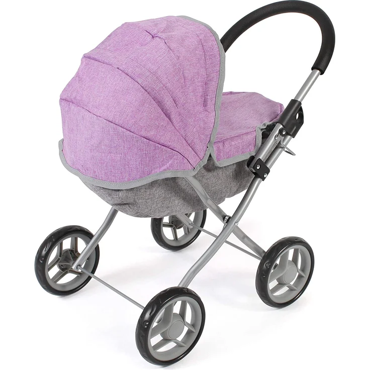 Bayer Chic 2000 550 69 Puppenwagen, Melange lila-grau – Bild 3