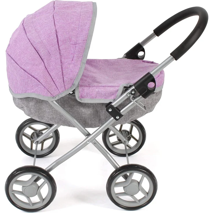 Bayer Chic 2000 550 69 Puppenwagen, Melange lila-grau – Bild 2