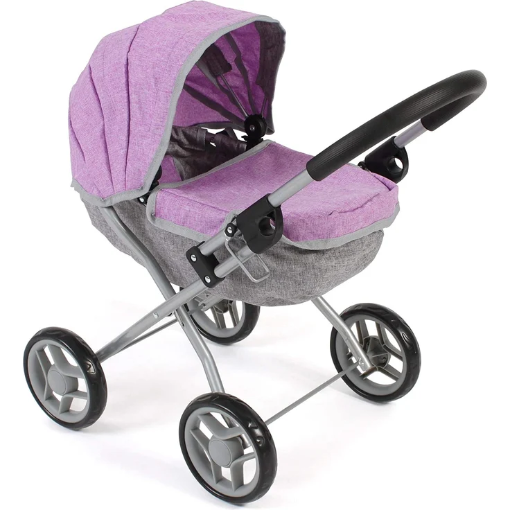 Bayer Chic 2000 550 69 Puppenwagen, Melange lila-grau – Bild 1