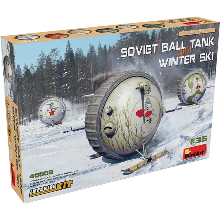 MiniArt 40008 Soviet Ball Tank with Winter Ski. Interior Kit