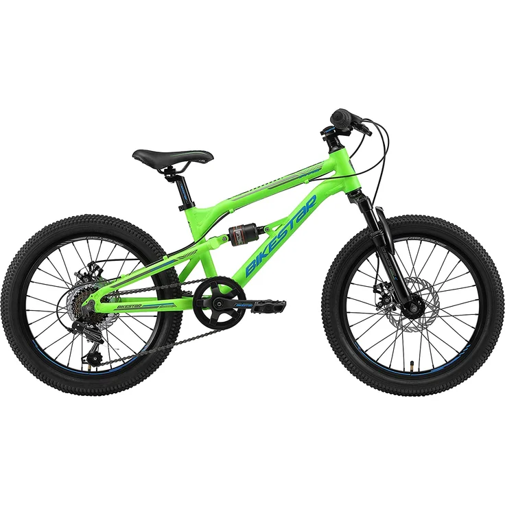 Bikestar Fully Mountainbike Kinderfahrrad 20 Zoll - Grün – Bild 2