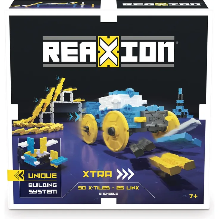 dominoes Reaxion Xtra junior blau/gelb 108 Stück