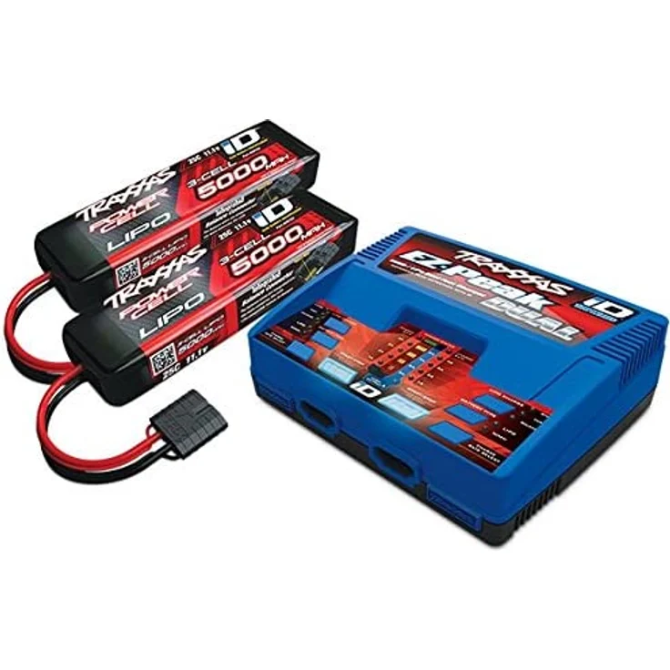 Traxxas 2990GX DUAL EZ-Peak Plus-Lader 2972GX + 2x 3S Lipo 5000mAh 2872X