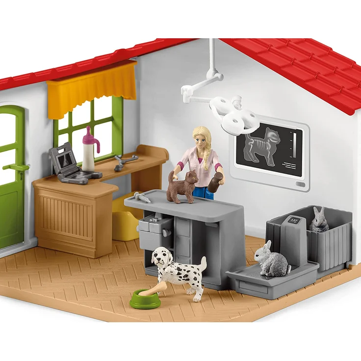 Schleich Farm World 42502 'Tierarzt-Praxis mit Haustieren', ab 3 Jahren, 27 Teile – Bild 6