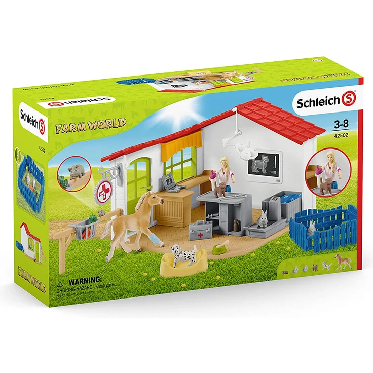 Schleich Farm World 42502 'Tierarzt-Praxis mit Haustieren', ab 3 Jahren, 27 Teile – Bild 14