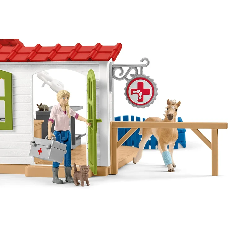 Schleich Farm World 42502 'Tierarzt-Praxis mit Haustieren', ab 3 Jahren, 27 Teile – Bild 4