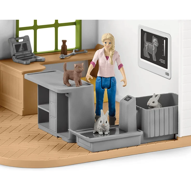 Schleich Farm World 42502 'Tierarzt-Praxis mit Haustieren', ab 3 Jahren, 27 Teile – Bild 7