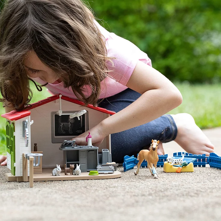 Schleich Farm World 42502 'Tierarzt-Praxis mit Haustieren', ab 3 Jahren, 27 Teile – Bild 9