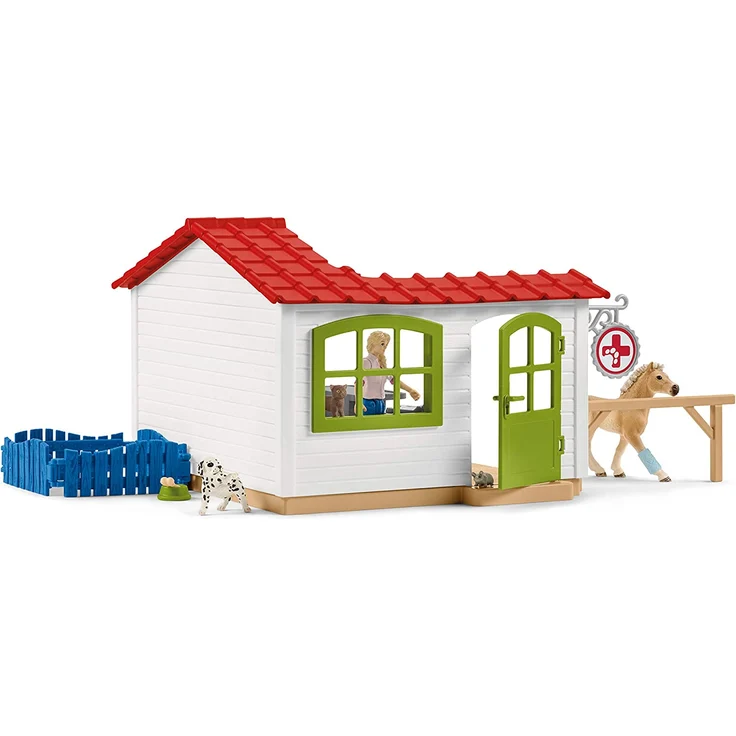 Schleich Farm World 42502 'Tierarzt-Praxis mit Haustieren', ab 3 Jahren, 27 Teile – Bild 5