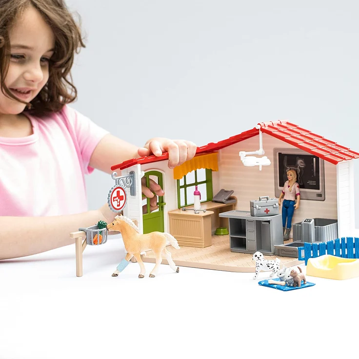 Schleich Farm World 42502 'Tierarzt-Praxis mit Haustieren', ab 3 Jahren, 27 Teile – Bild 11