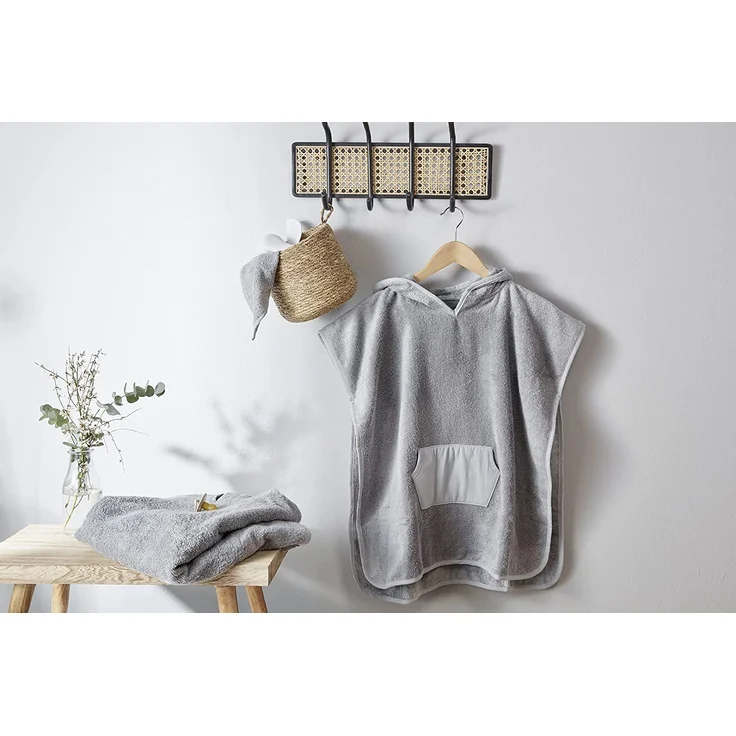 Rotho Babydesign Baby-Badeponcho stone grey – Bild 3