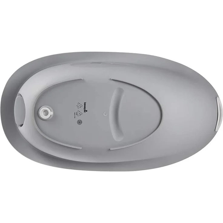 keeeper Stars Ergonomische Babywanne mit Softgriff, Stöpsel und anatomisch geformten Badesitz, Ab 0 bis ca. 6 Monate, Natalia, Grau – Bild 5