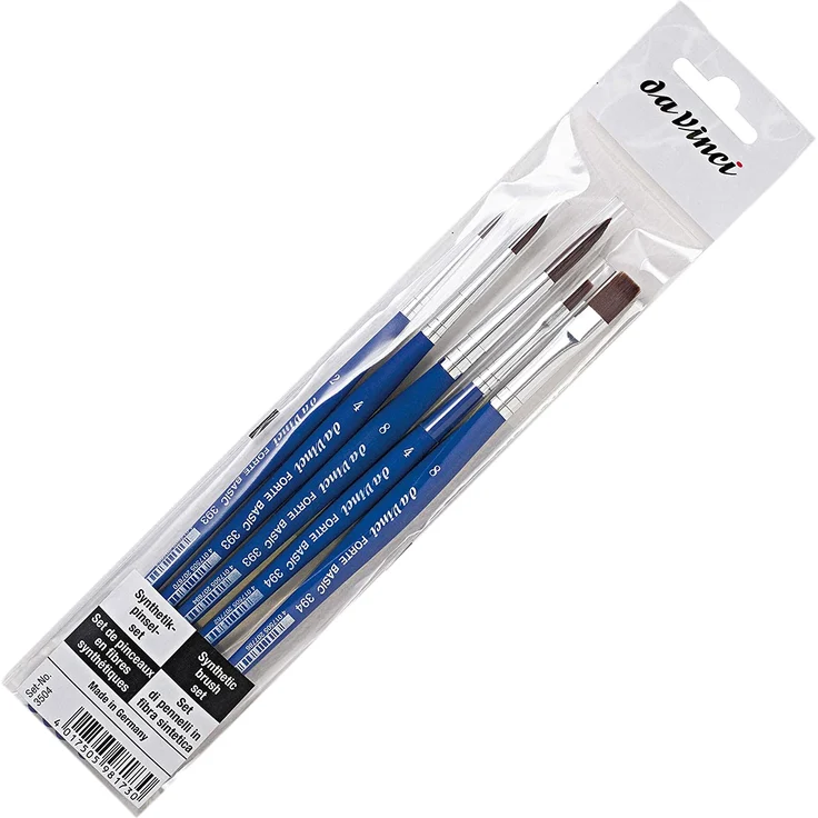 Da Vinci Pinselset mit 5 FORTE Basic rund und flach – Bild 3