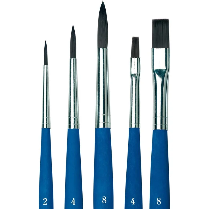 Da Vinci Pinselset mit 5 FORTE Basic rund und flach – Bild 2