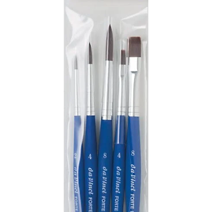 Da Vinci Pinselset mit 5 FORTE Basic rund und flach – Bild 4