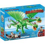 Playmobil 9458 - DreamWorks Dragons, Raffnuss und Taffnuss mit Kotz und Würg, Ab 4 Jahren