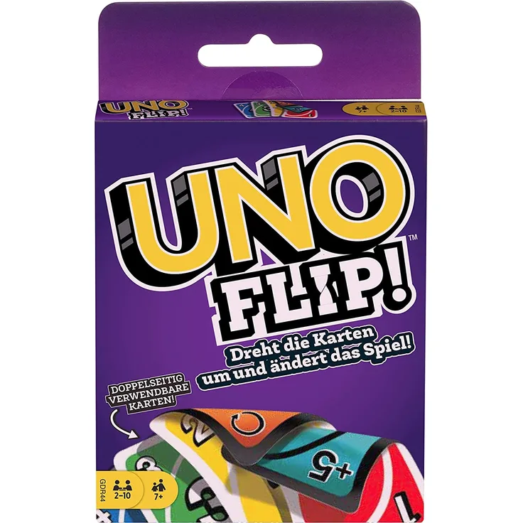 Mattel Games GDR44 'UNO FLIP' Kartenspiel, ab 7 Jahren, 2-10 Spieler