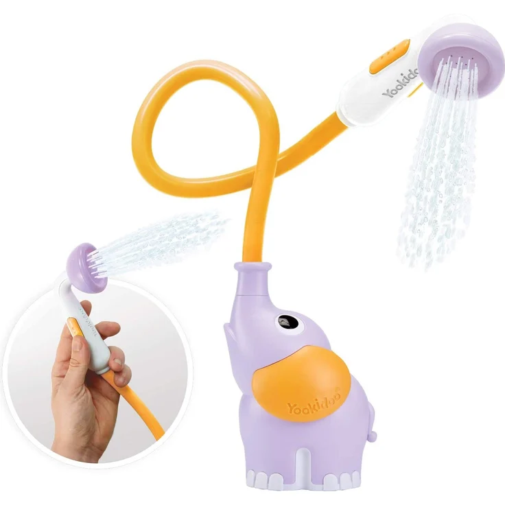 Yookidoo Babydusche Elefant, Lila – Bild 1