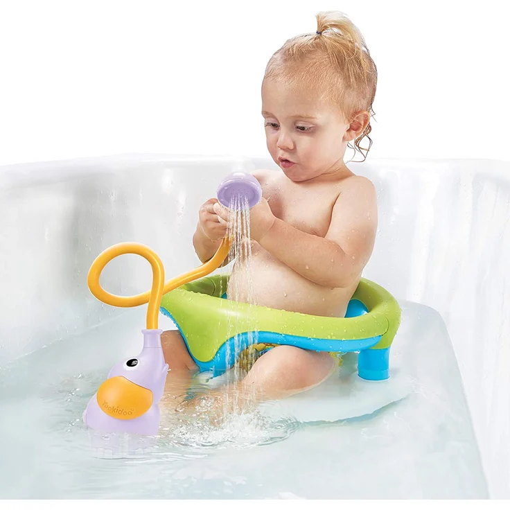 Yookidoo Babydusche Elefant, Lila – Bild 3
