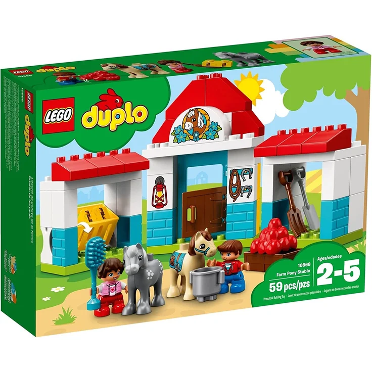 LEGO Duplo 10868 - Pferdestall, Spielzeug für das Kindergartenalter – Bild 1