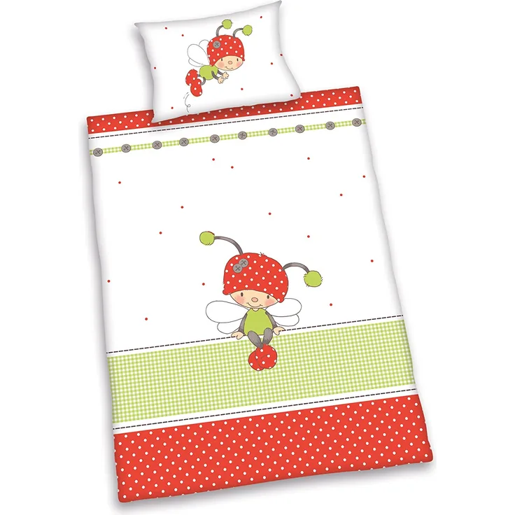 Herding Lara Käferchen Baby Bettwäsche 100 x 135 cm