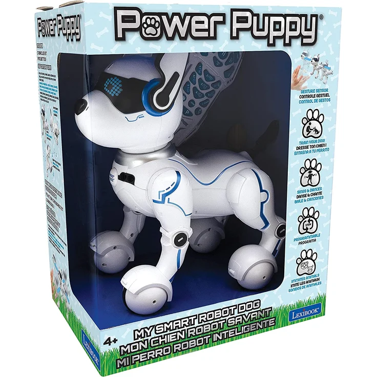 Lexibook DOG01 Power Puppy-My Programmable Smart Dog-Programmierbarer Roboter mit Fernsteuerung, Tanz, Yoga, Trainingsfunktion, Gesang – Bild 6