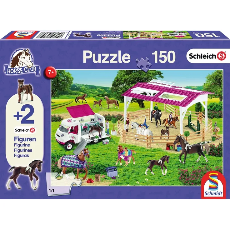 Schmidt Spiele 56240 Kinderpuzzle Schleich R, lila