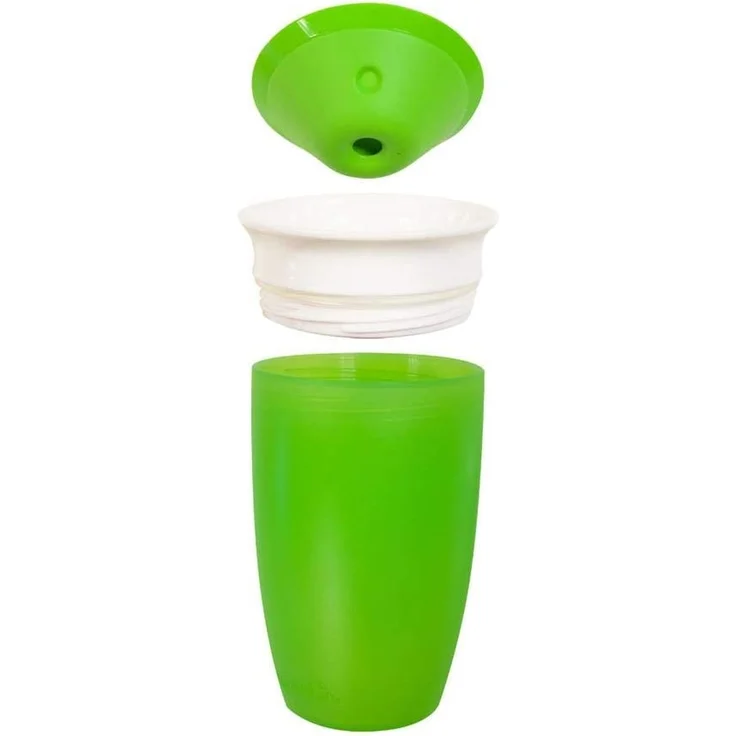 Munchkin Miracle 360ᵒ Trinkbecher, auslaufsicher, ab 12 Monaten, grün, 296 ml – Bild 8