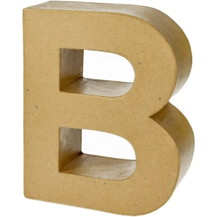 PappArt Buchstabe - B - Höhe ca. 17,5 cm Tiefe ca. 5,5 cm