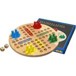 Philos 3303 - Würfelspiel, Ludo, groß, mit Spielfiguren und Würfel