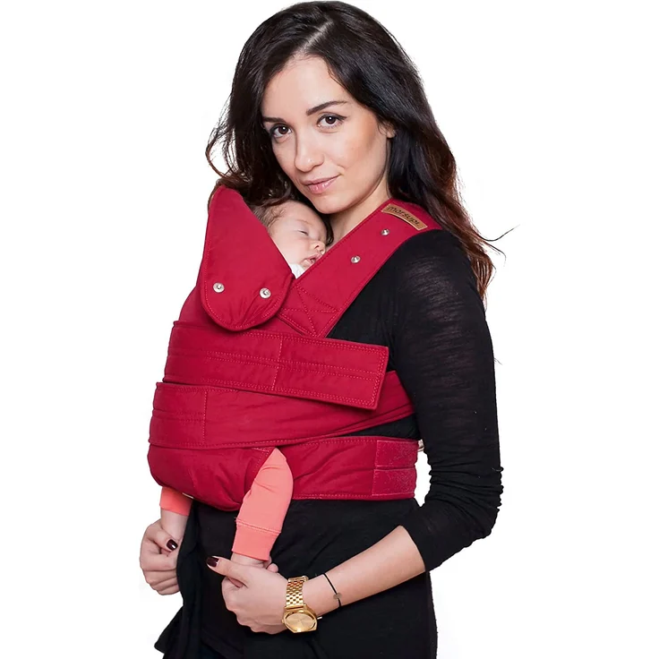 marsupi Baby- und Kindertrage, Version 2.0 (ruby red/red, S/M) – Bild 4