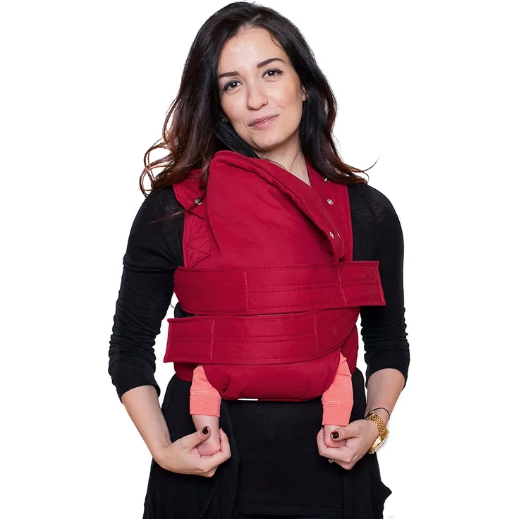 marsupi Baby- und Kindertrage, Version 2.0 (ruby red/red, S/M) – Bild 3