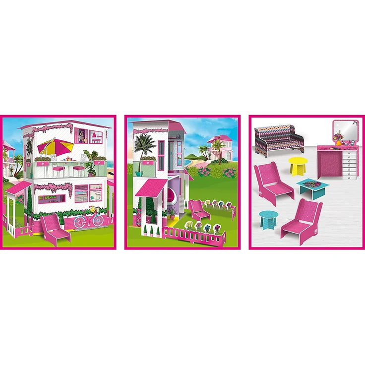 Lisciani 68265 Barbie DREAMHOUSE Puppenhaus, selbstmachende, Personalisierbar – Bild 2