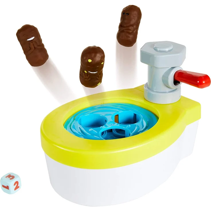 Mattel Games GRF99 - Kacka-Alarm Voll Verstopft! lustiges Kinderspiel und Partyspiel ab 5 Jahren – Bild 5