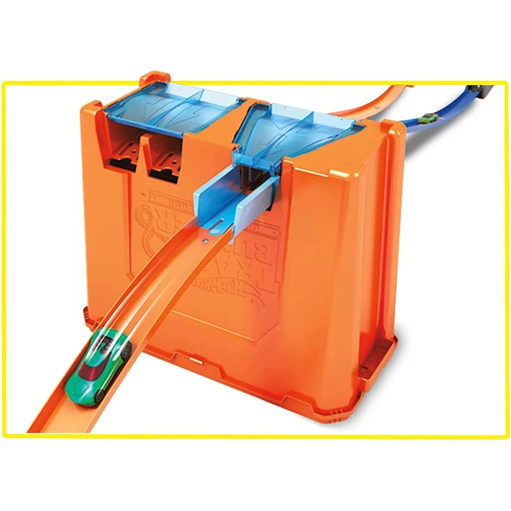 Hot Wheels GGP93 - Track Builder Mega Stunt Box mit Tracksets und Zubehör inkl. 2 Autos, Jungen Spielzeug ab 6 Jahren - Preisvergleich – Bild 6