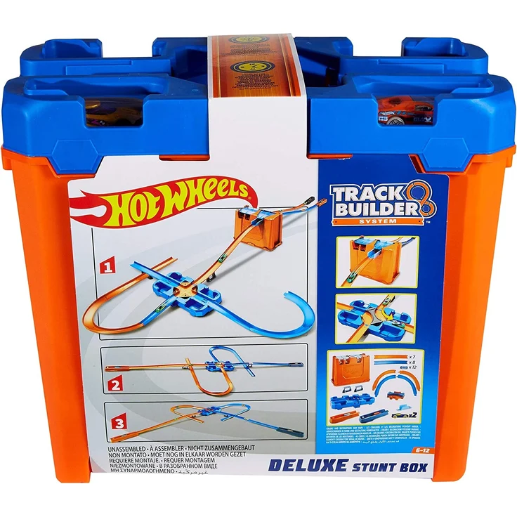 Hot Wheels GGP93 - Track Builder Mega Stunt Box mit Tracksets und Zubehör inkl. 2 Autos, Jungen Spielzeug ab 6 Jahren - Preisvergleich – Bild 9