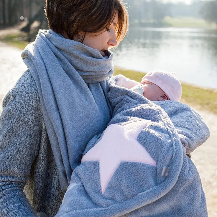 BEMINI Wickeldecke Softy + softy Baby rosa – Bild 4