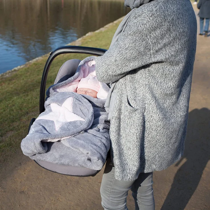 BEMINI Wickeldecke Softy + softy Baby rosa – Bild 3