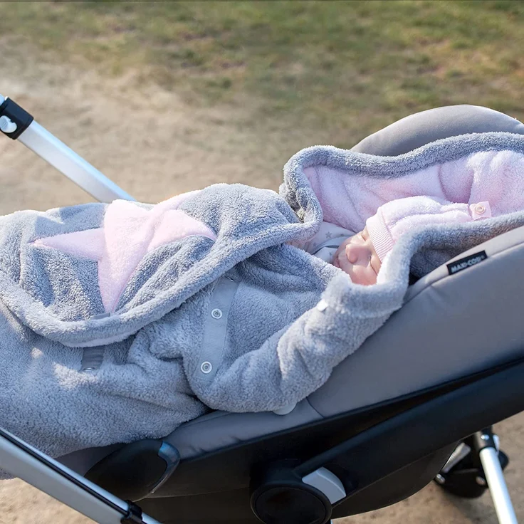 BEMINI Wickeldecke Softy + softy Baby rosa – Bild 2