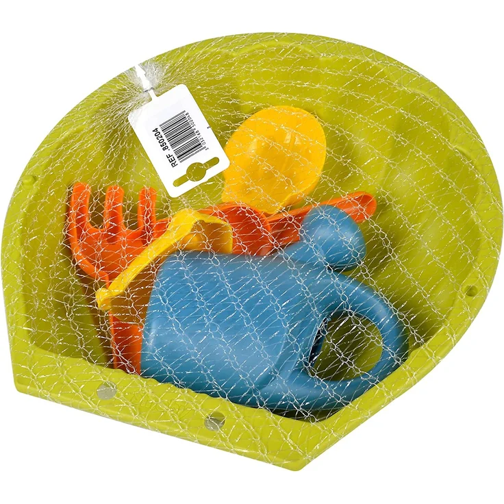 Sandspielmuschel mit Sandspielzeug – Bild 3