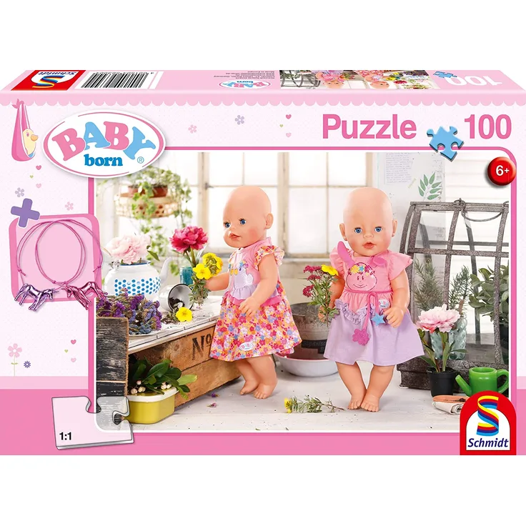 Schmidt Spiele Kinder Puzzle 100 Teile Baby Born Blumenmädchen